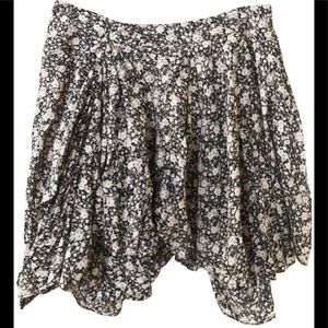 ALLSaints Black Ditzy Ezra Hitch Floral Skirt